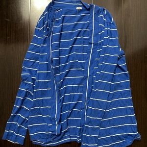 J. Crew striped open cardigan